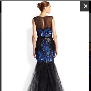 Badgley Mischka Cocktail Dress with Tulle